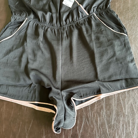 INC intimate, sleepwear black with pink trim romper new. International Concepts - Picture 9 of 12